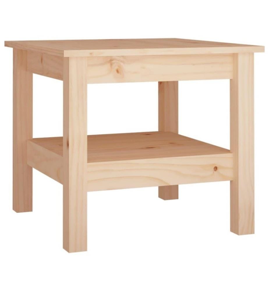 Table basse 45x45x40 cm Bois massif de pin