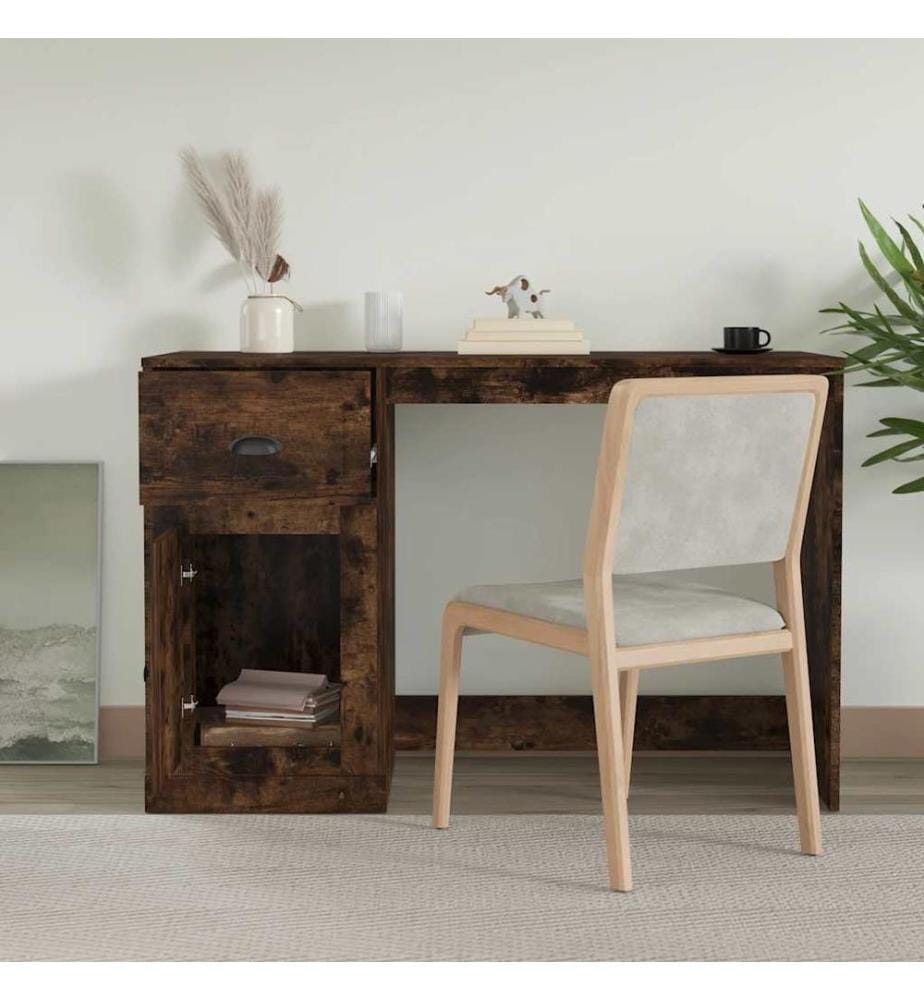 Schreibtisch mit Schublade Räuchereiche 115x50x75cm
