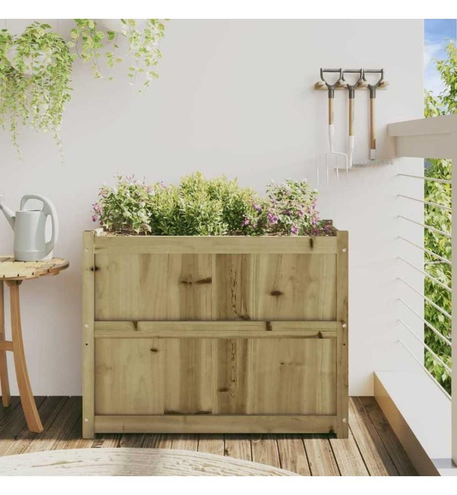 Jardinière 90x50x70 cm bois de pin imprégné