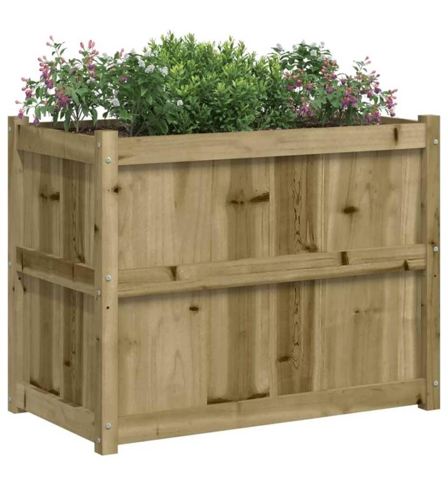 Jardinière 90x50x70 cm bois de pin imprégné