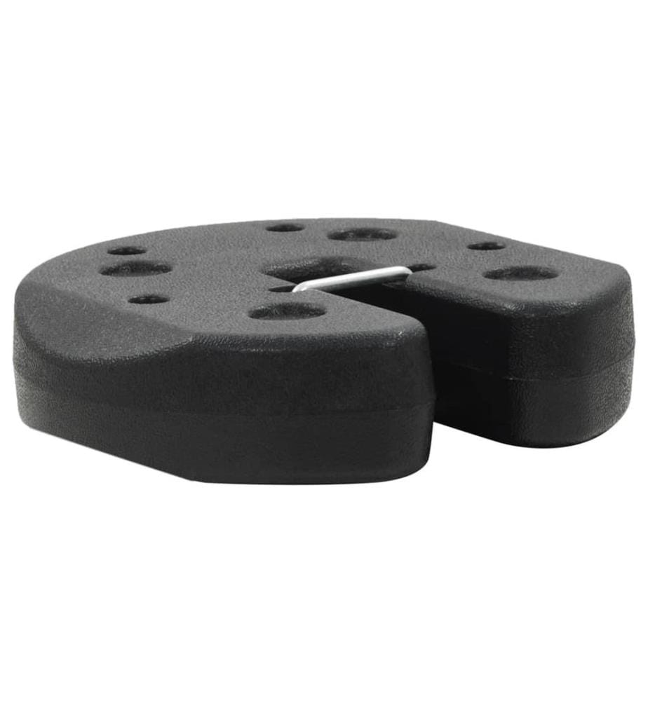Pavillon-Gewichte 4 Stk. Schwarz 220x50 mm Beton