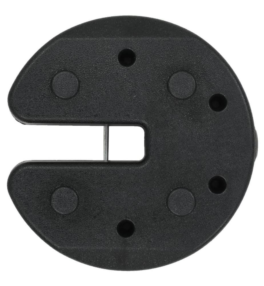 Pavillon-Gewichte 4 Stk. Schwarz 220x50 mm Beton