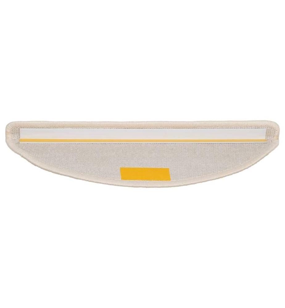 Stufenmatten 15 Stk. 56x17x3 cm Weiss Halbrund