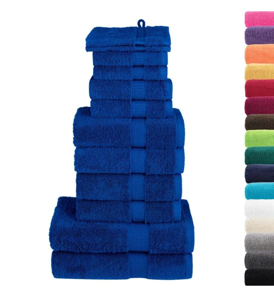 Ensemble de serviettes de qualité supérieure SOLUND 12 pcs bleu