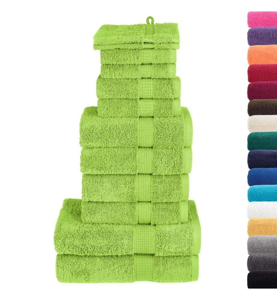 Ensemble de serviettes de qualité supérieure SOLUND 12 pcs vert