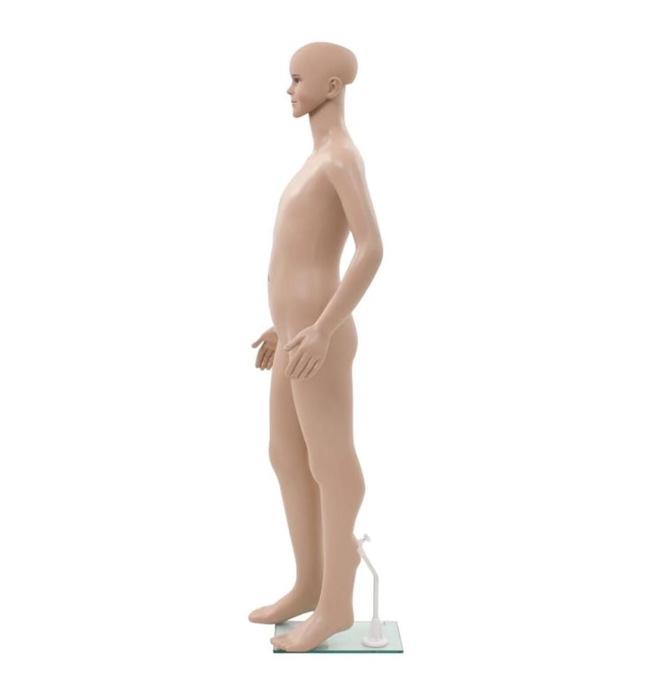 Mannequin enfant corps complet avec base verre Beige 140 cm