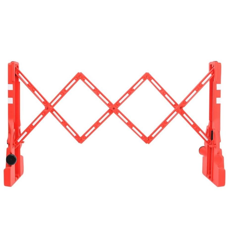 Barrière de circulation pliable Rouge 210x50x105 cm