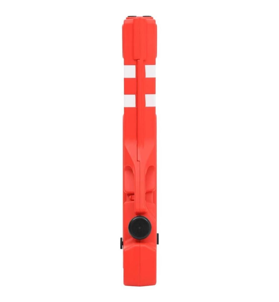 Barrière de circulation pliable Rouge 210x50x105 cm