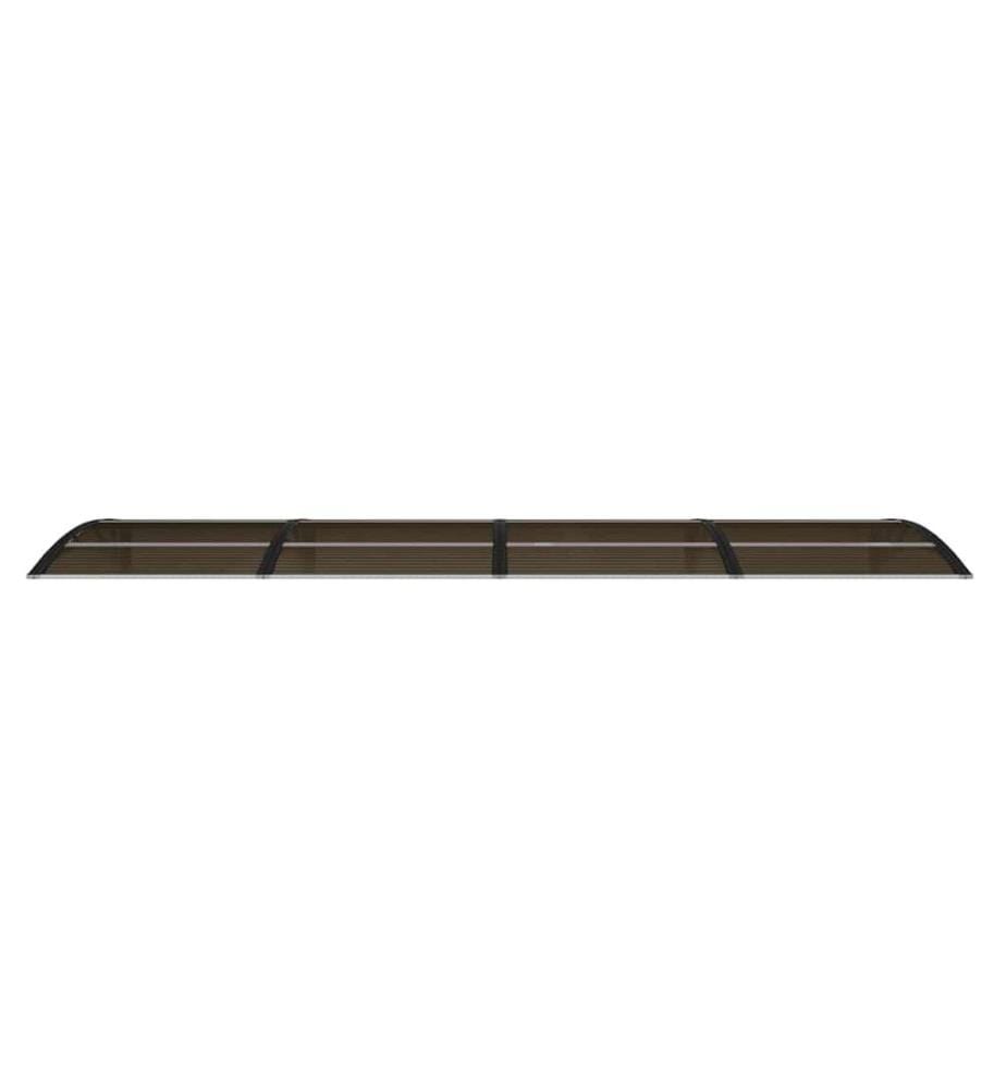 Türvordach Schwarz 350x100 cm Polycarbonat