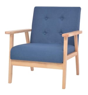 Sessel Blau Stoff