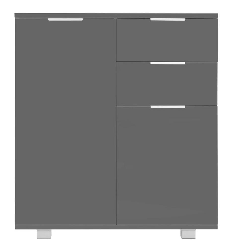 Sideboard Hochglanz-Grau 71x35x80 cm Holzwerkstoff