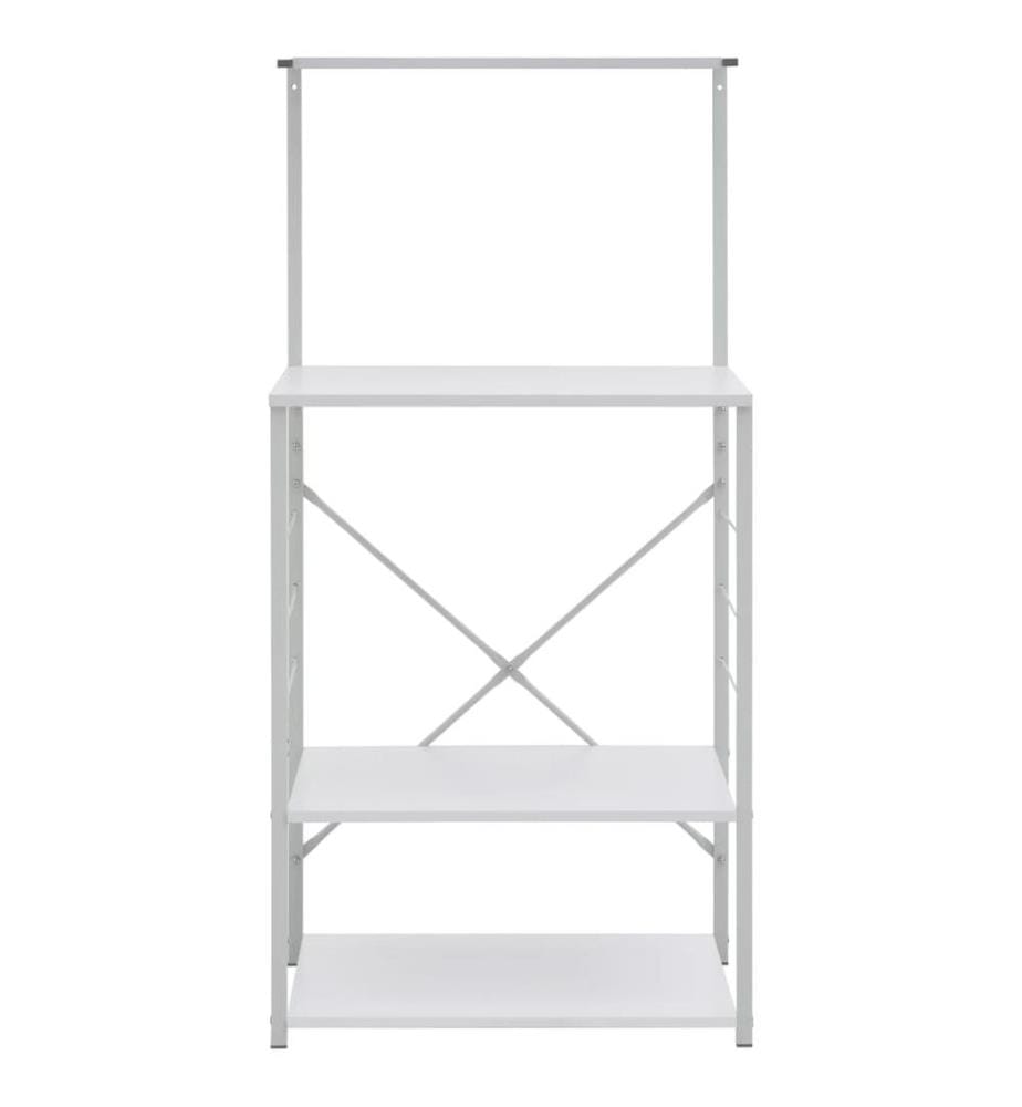 Armoire à micro-ondes Blanc 60x39,6x123 cm Bois d'ingénierie