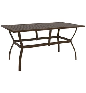 Gartentisch Braun 140x80x72 cm Stahl