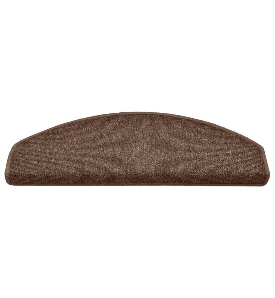 Stufenmatten 15 Stk. 65x24x4 cm Braun Halbrund Gross