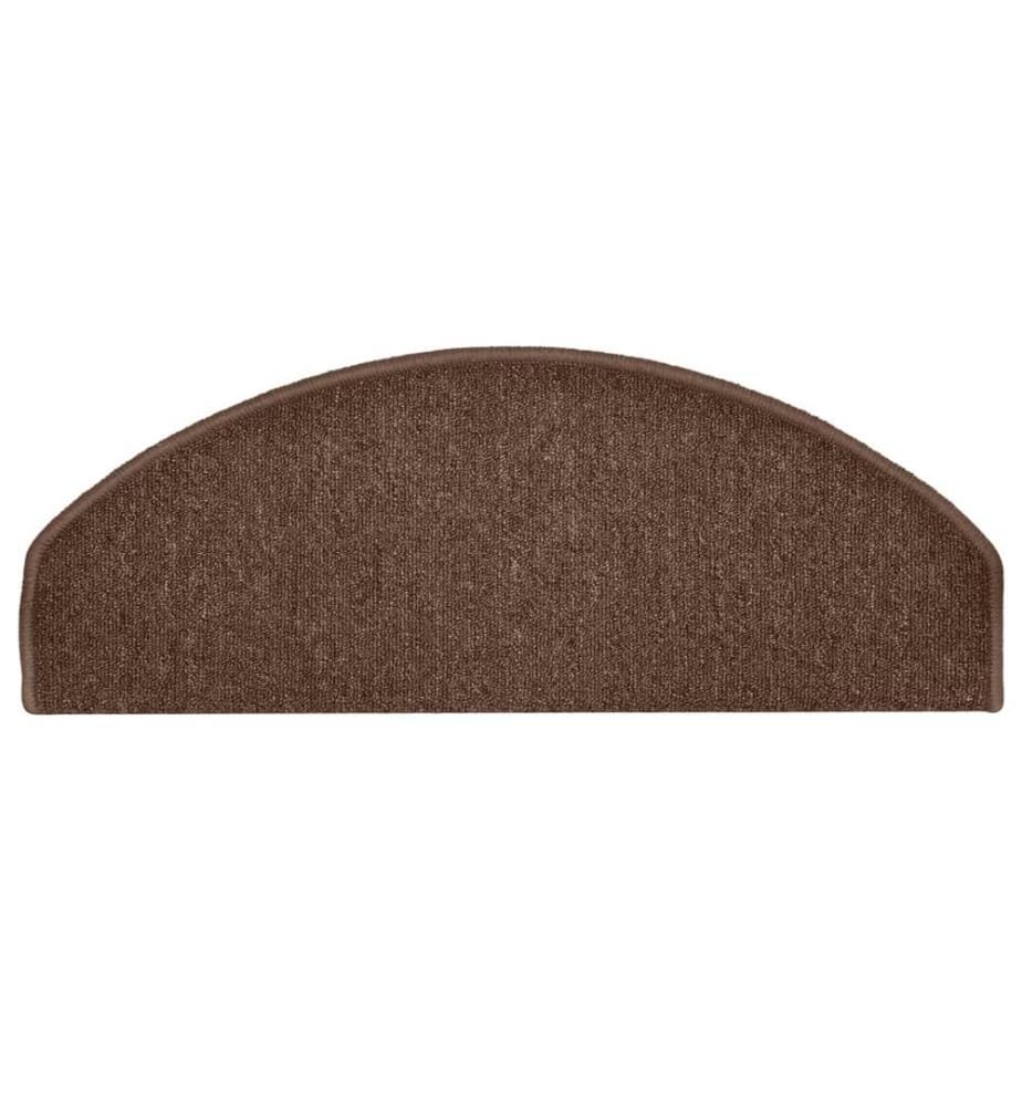 Stufenmatten 15 Stk. 65x24x4 cm Braun Halbrund Gross