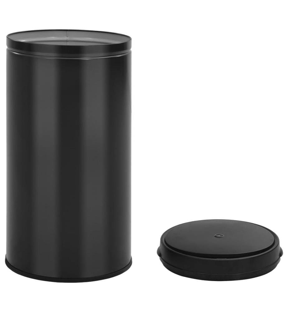 Automatischer Sensor-Mülleimer 60 L Kohlenstoffstahl Schwarz
