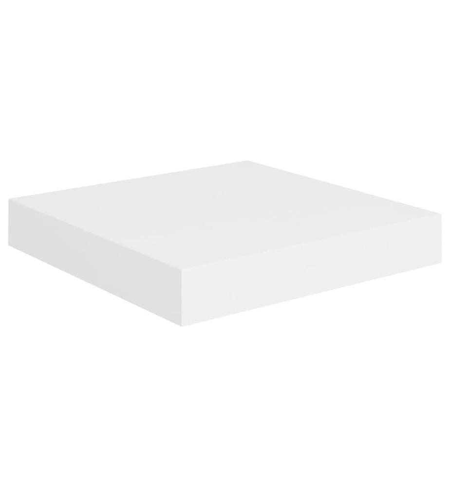 Schweberegale 4 Stk. Weiss 23x23,5x3,8 cm MDF