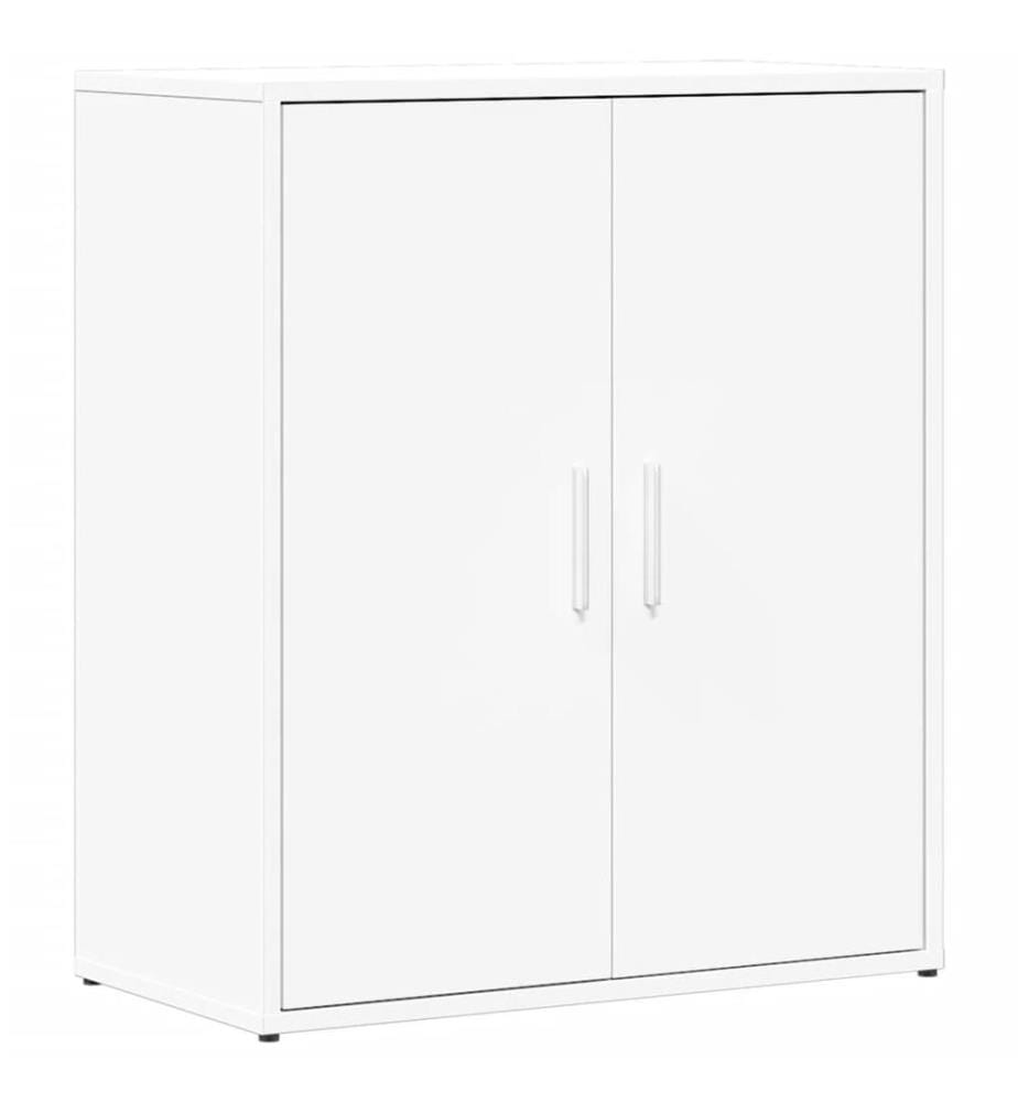 Buffets 2 pcs blanc 60x31x70 cm bois d'ingénierie