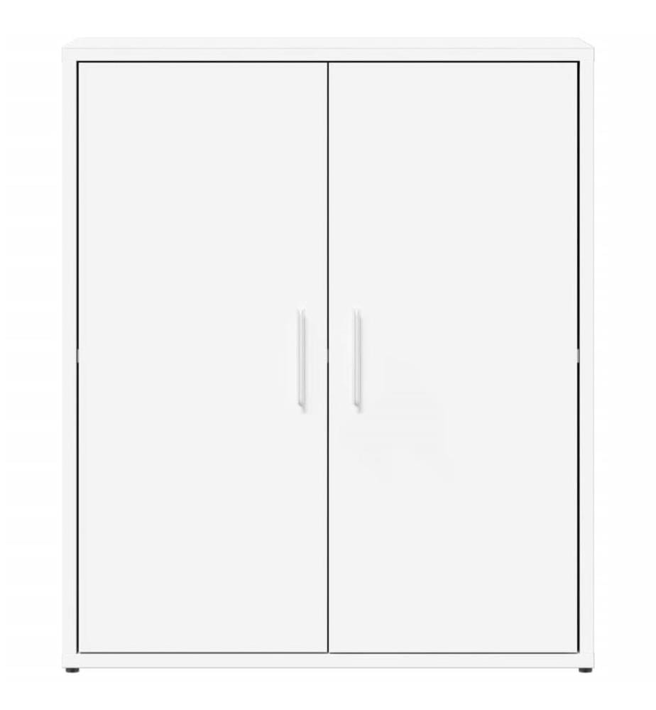 Buffets 2 pcs blanc 60x31x70 cm bois d'ingénierie