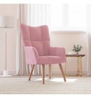 Relaxsessel Rosa Samt