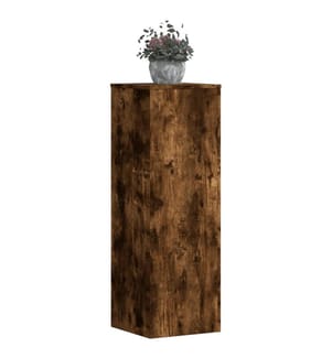 Pflanzenständer 2 Stk. Räuchereiche 33x33x100 cm Holzwerkstoff