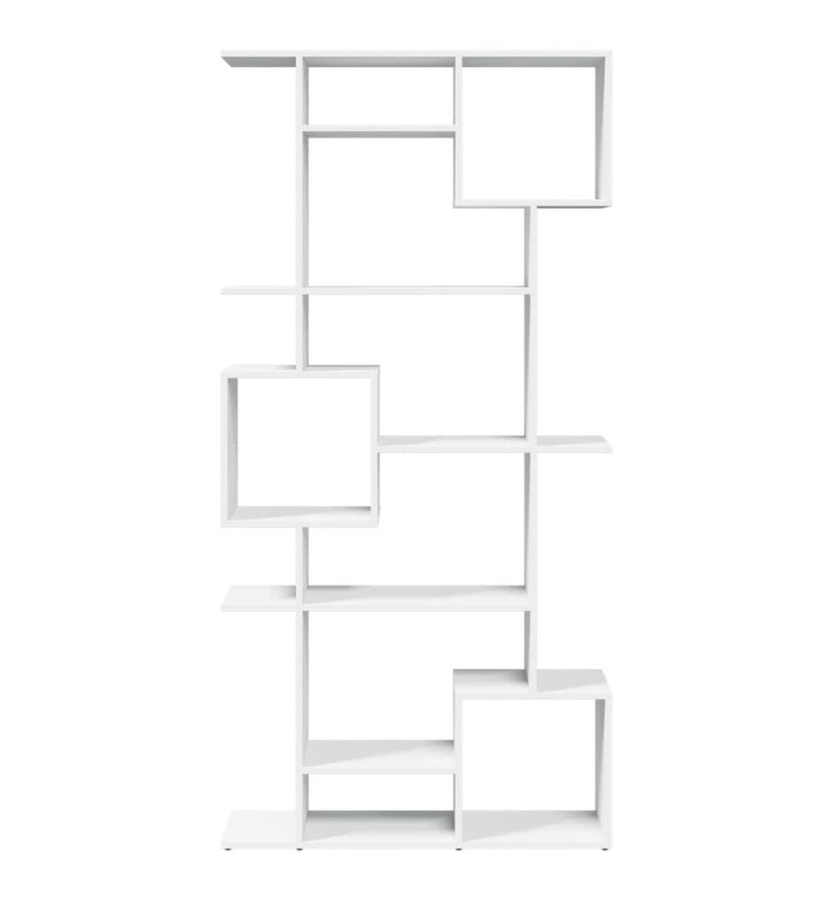 Bücherregal Weiss 92x29x188 cm Holzwerkstoff