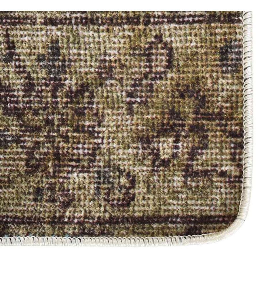 Teppich Waschbar Patchwork 80x300 cm Mehrfarbig Rutschfest