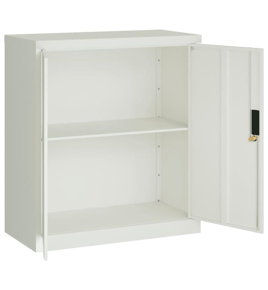 Aktenschrank Hellgrau 79x40x90 cm Stahl