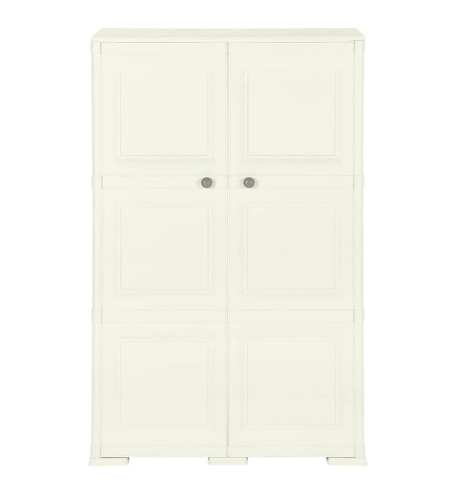 Kunststoffschrank 79x43x125 cm Holzdesign Vanilleeis