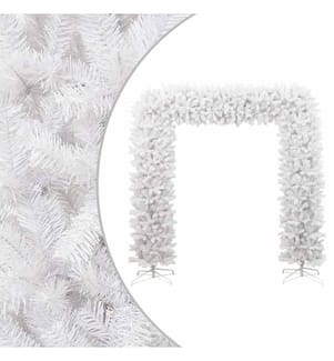 Weihnachtsgirlande Weiss 240 cm