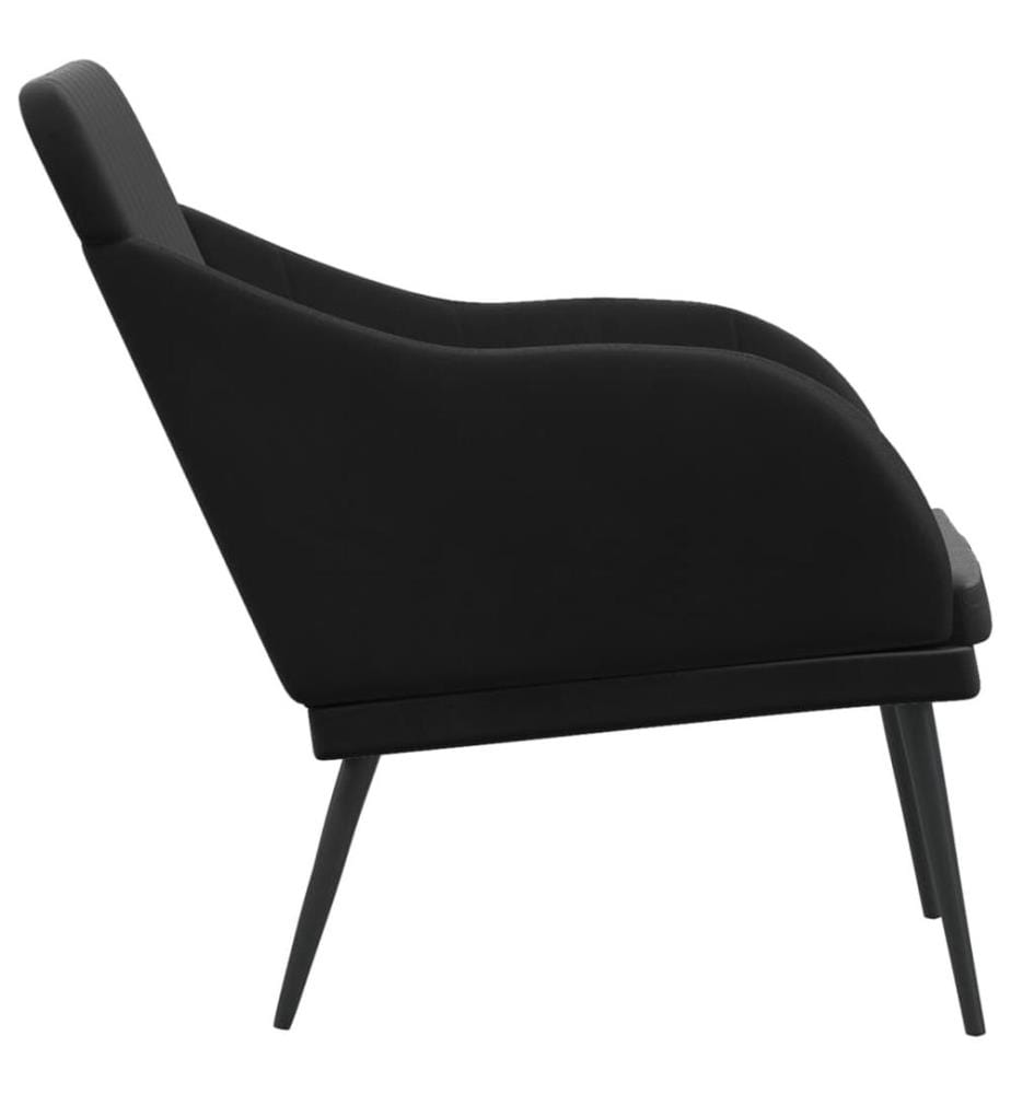 Sitzbank Schwarz 110x76x80 cm Samt
