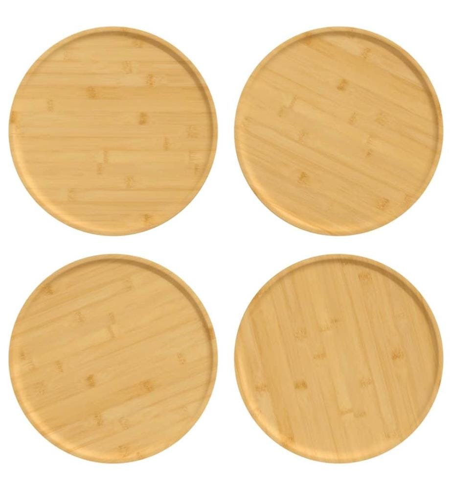 Pizzateller 4 Stk. Ø32x1,5 cm Bambus