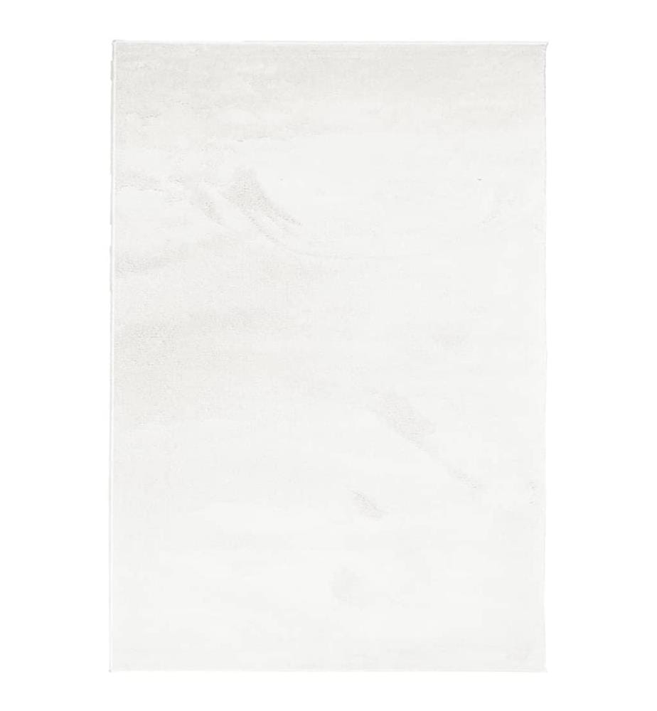Tapis OVIEDO à poils courts crème 120x170 cm