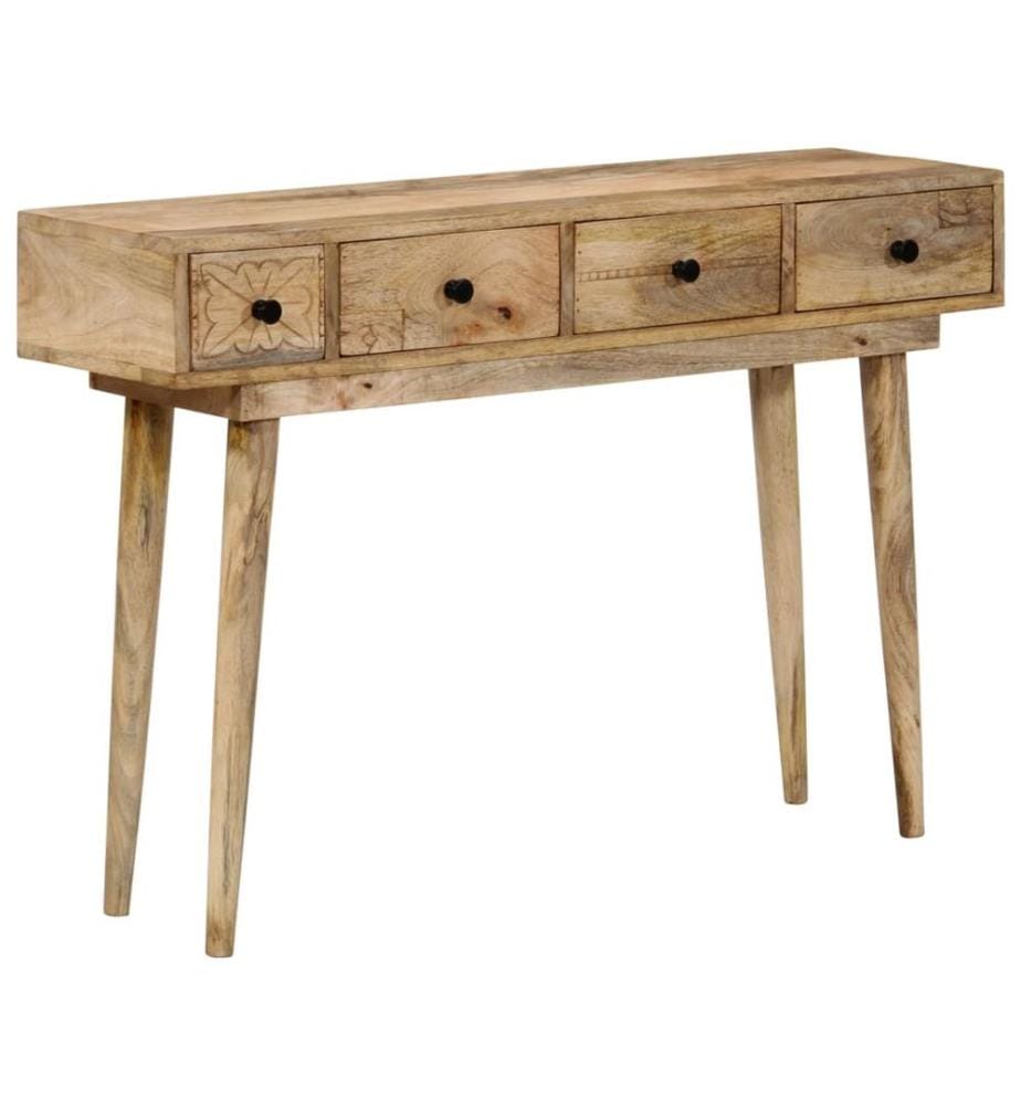 Table console 110x30x75 cm bois de manguier massif