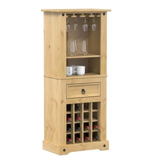 Weinregal Corona 56x35x134,5 cm Massivholz Kiefer