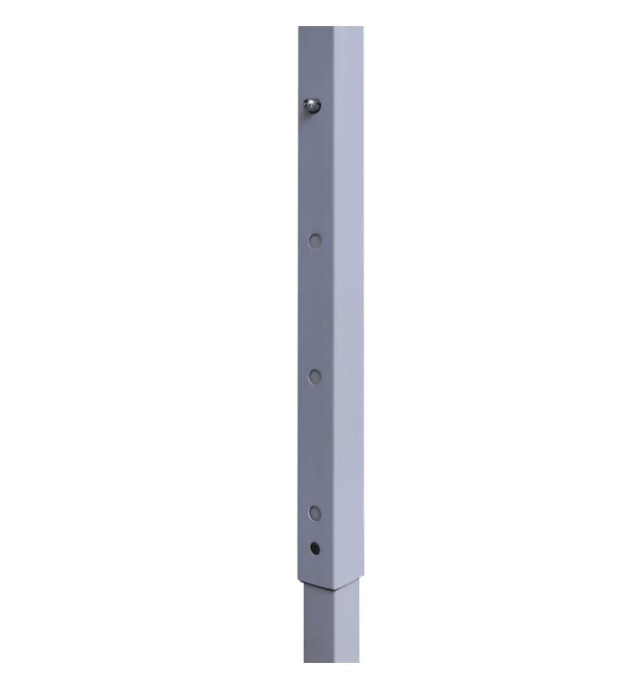 Tente de réception pliable avec 2 parois 2x2 m Acier Anthracite