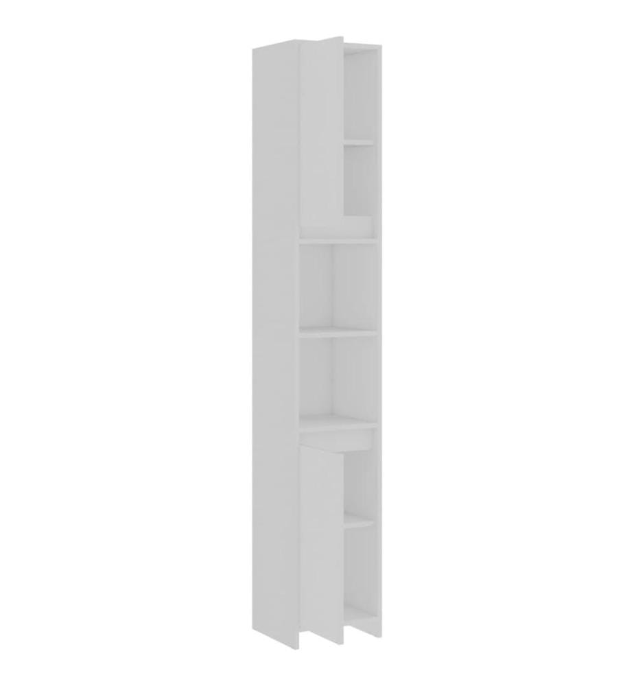 Badezimmerschrank Weiss 30x30x183,5 cm Holzwerkstoff