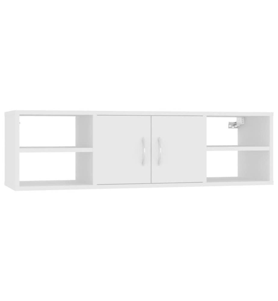 Wandregal Weiss 102x30x29 cm Holzwerkstoff