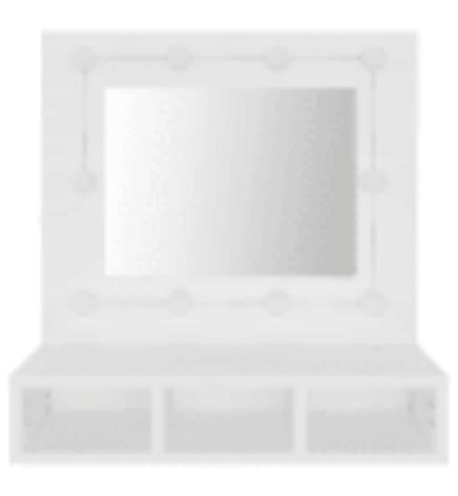 Armoire à miroir avec LED blanc 60x31,5x62 cm
