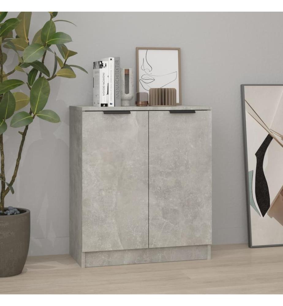 Sideboard Betongrau 60x30x70 cm Holzwerkstoff