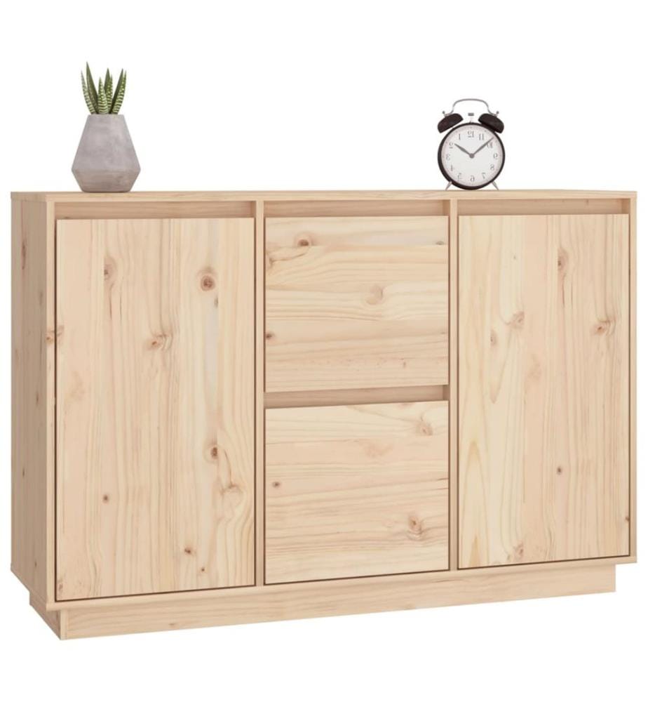Sideboard 111x34x75 cm Massivholz Kiefer