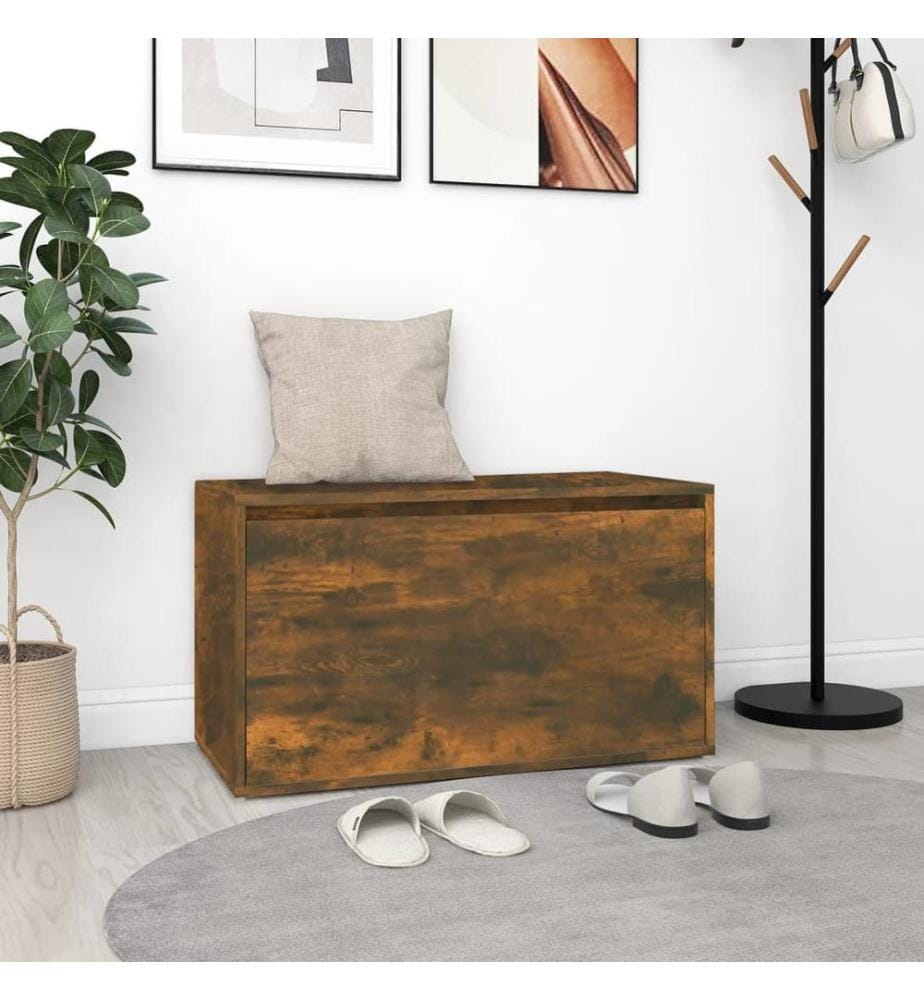 Flurbank 80x40x45 cm Räuchereiche Holzwerkstoff