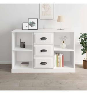 Sideboard Weiss 104,5x35,5x67,5 cm Holzwerkstoff