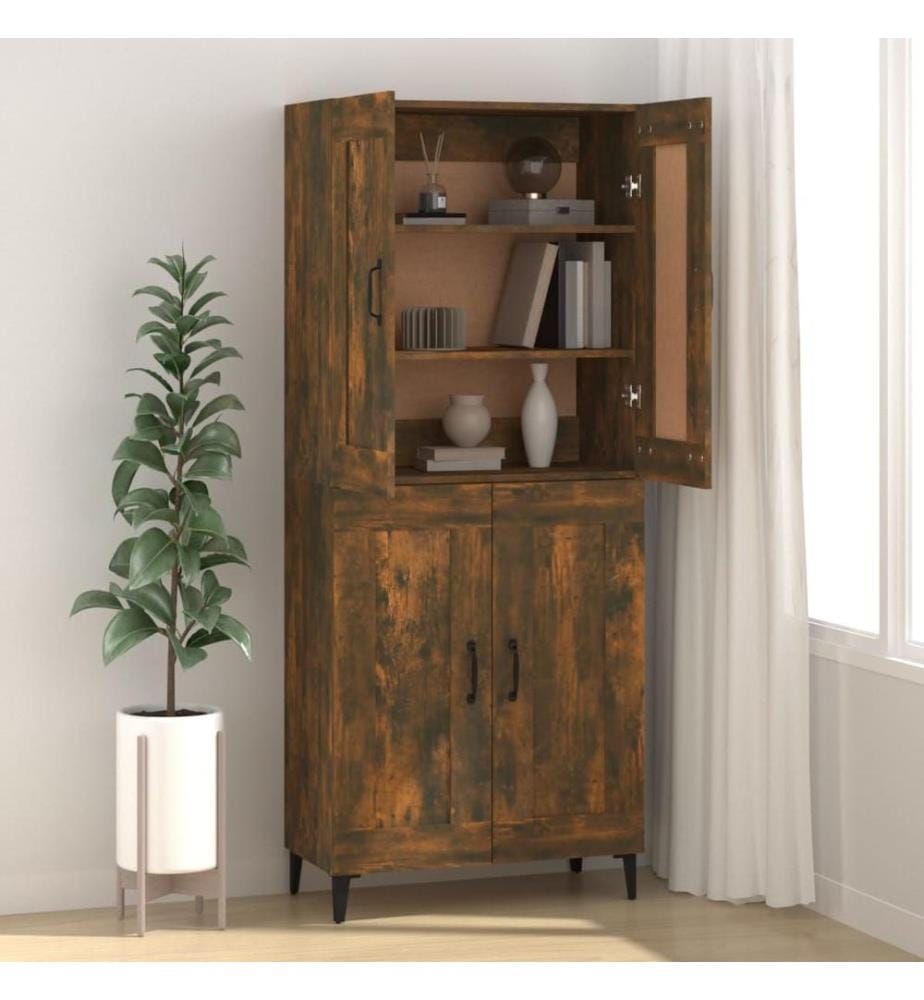 Sideboard Räuchereiche 69,5x34x90 cm Holzwerkstoff