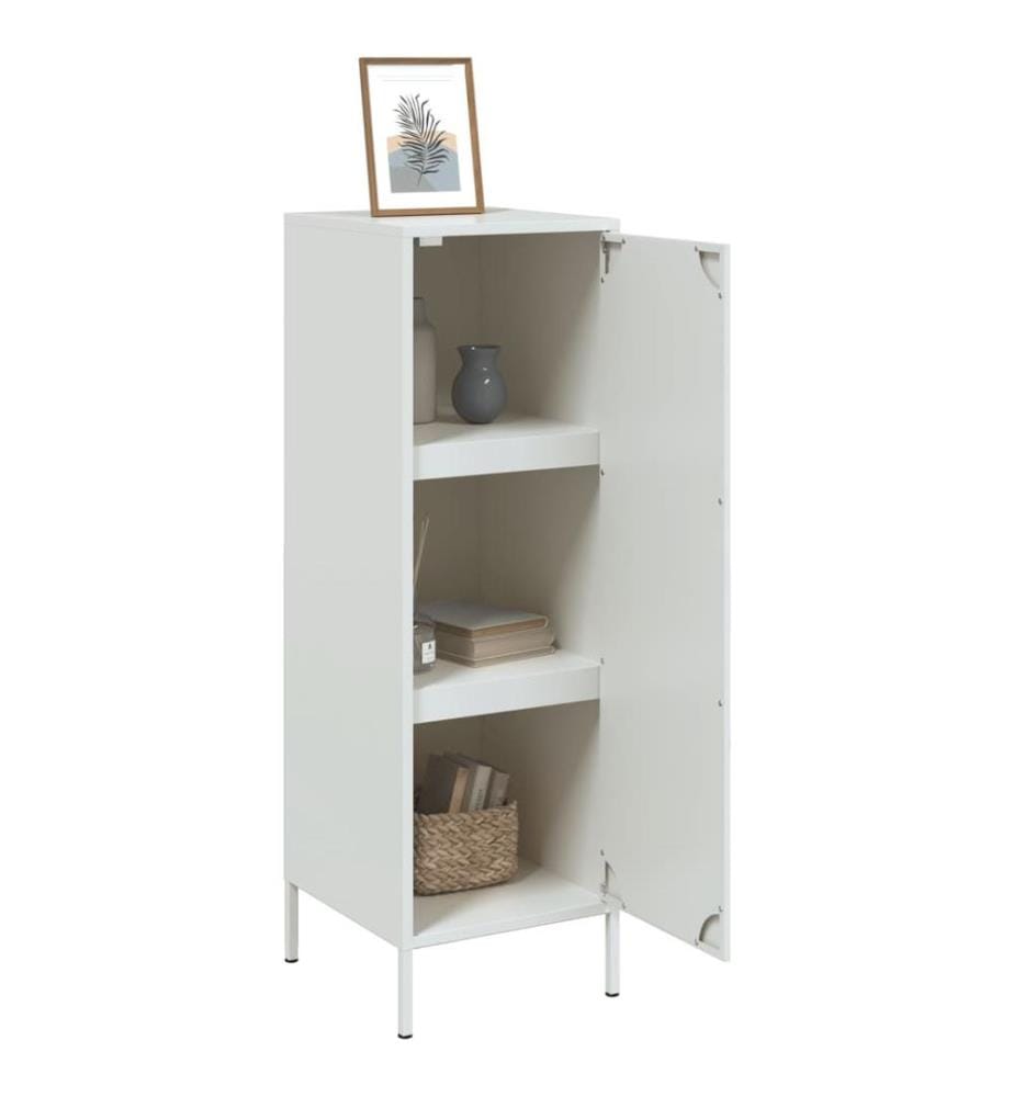 Highboard Weiss 36x39x113 cm Stahl