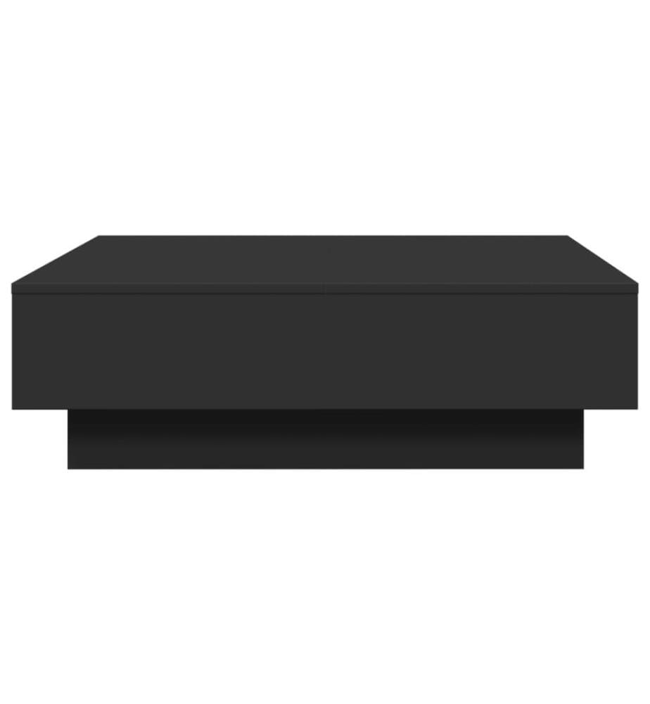 Table basse Noir 90x90x28 cm Aggloméré