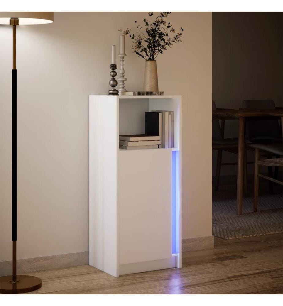 LED-Sideboard Weiss 42,5x34x100 cm Holzwerkstoff