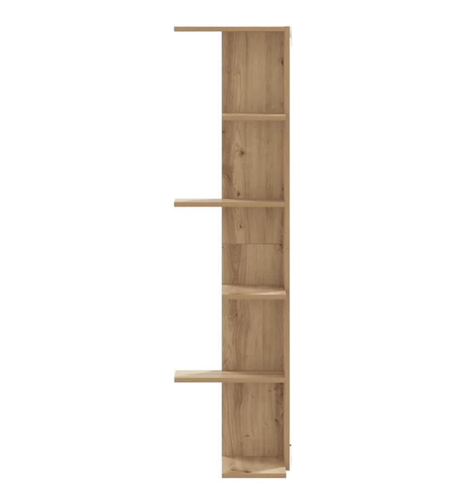 Wand-Eckregal Artisan-Eiche 36,5x36,5x140 cm Holzwerkstoff