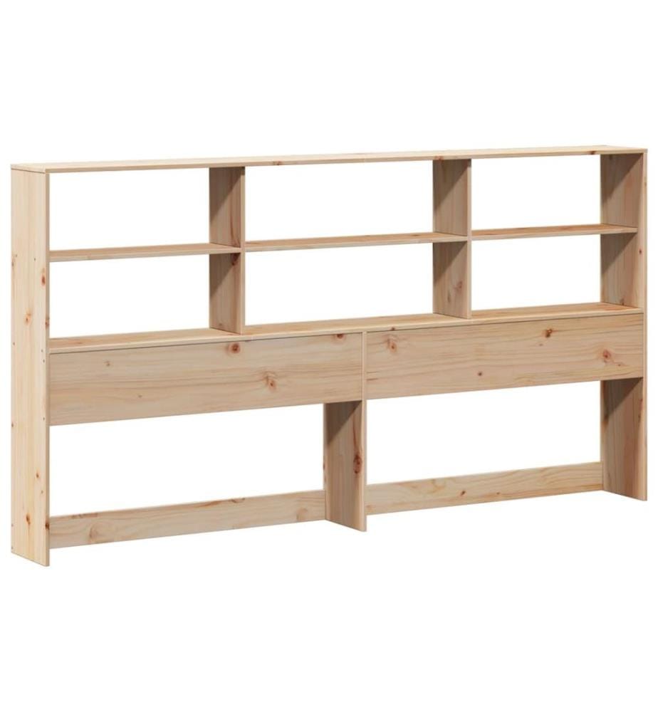 Tête de lit avec rangement 180 cm bois massif de pin