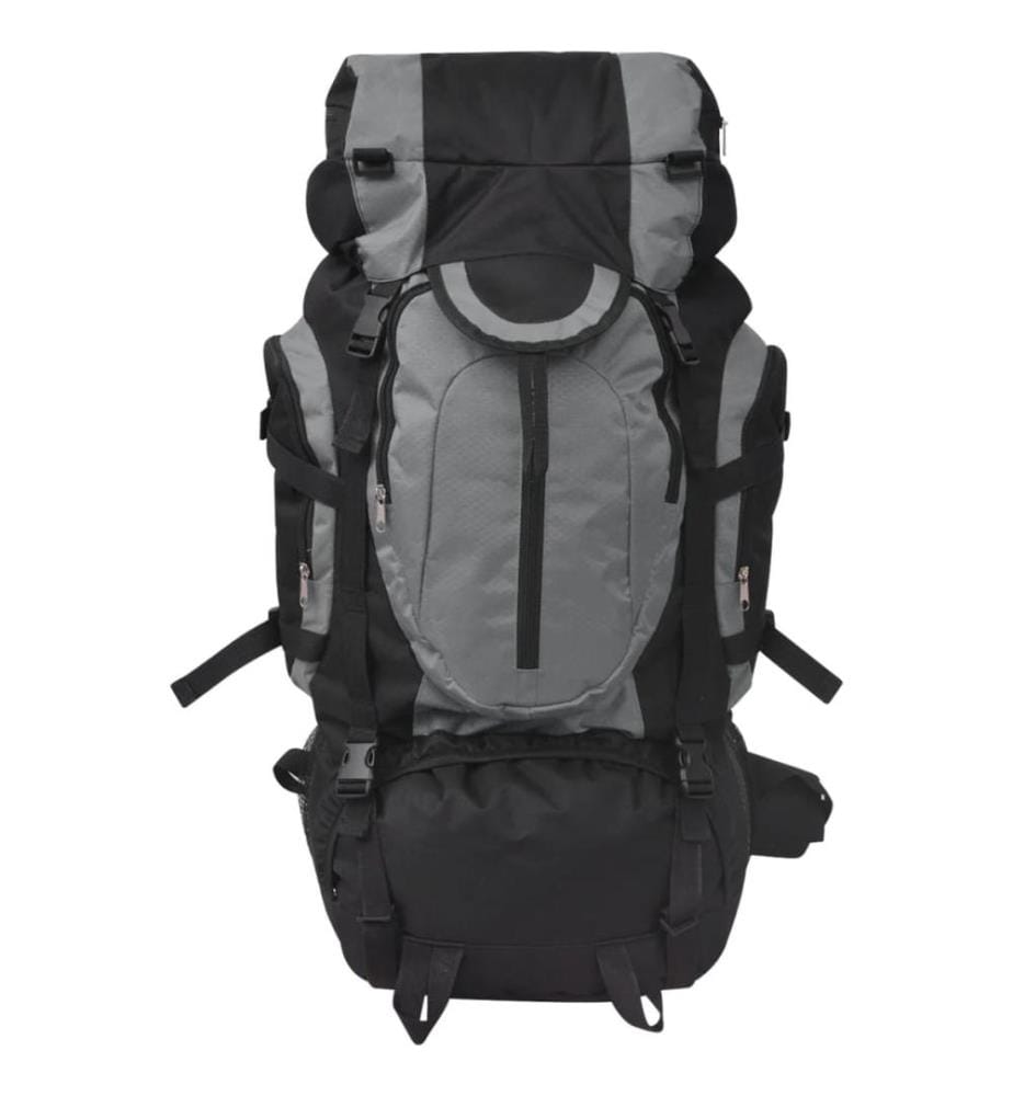 Wanderrucksack XXL 75 L Schwarz und Grau